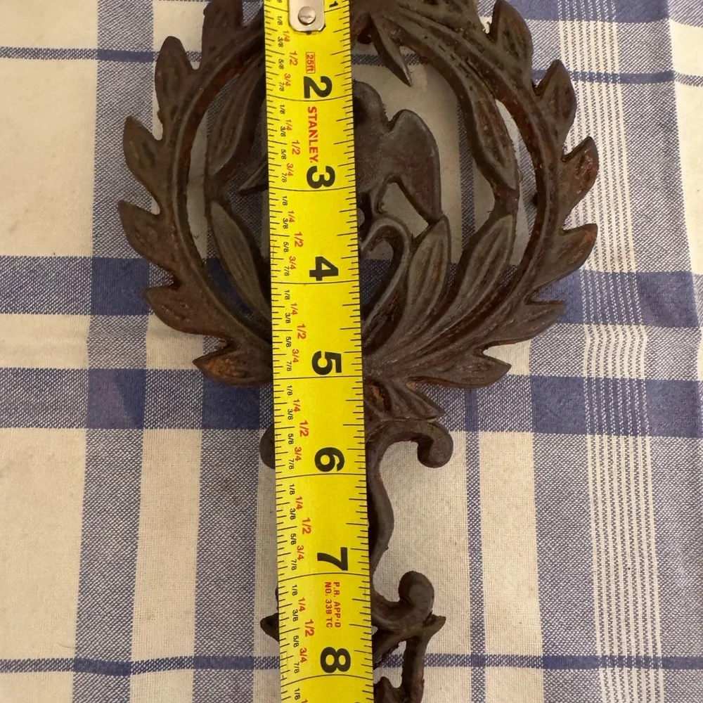 Vintage Cast Iron Trivet with Eagle Design